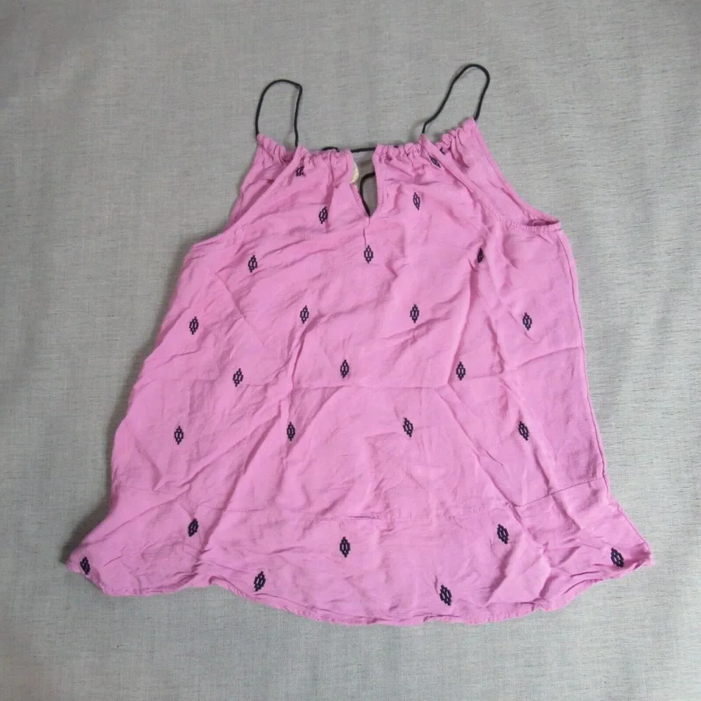 Vanessa Virginia Anthropologie Top Womens Small Pink Beaded Boho Southwestern - Picture 6 of 11